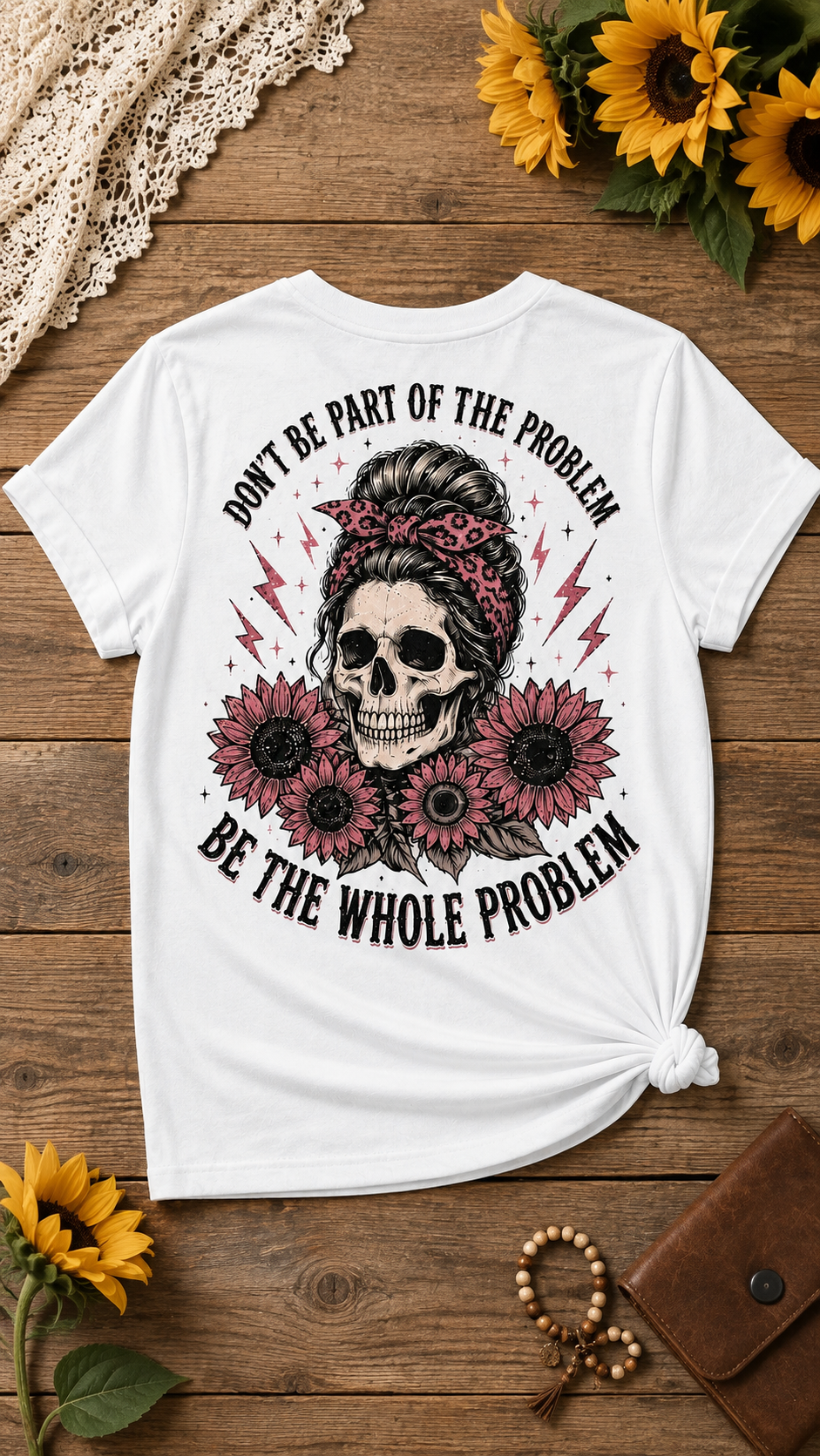 Don’T Be Part Of The Problem Be The Whole Problem V-Neck Tee