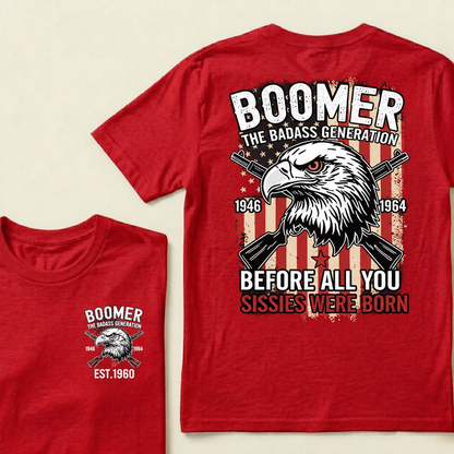 BOOMER The Badass Generation | Eagle, Rifle, and Truth Cool T-shirt
