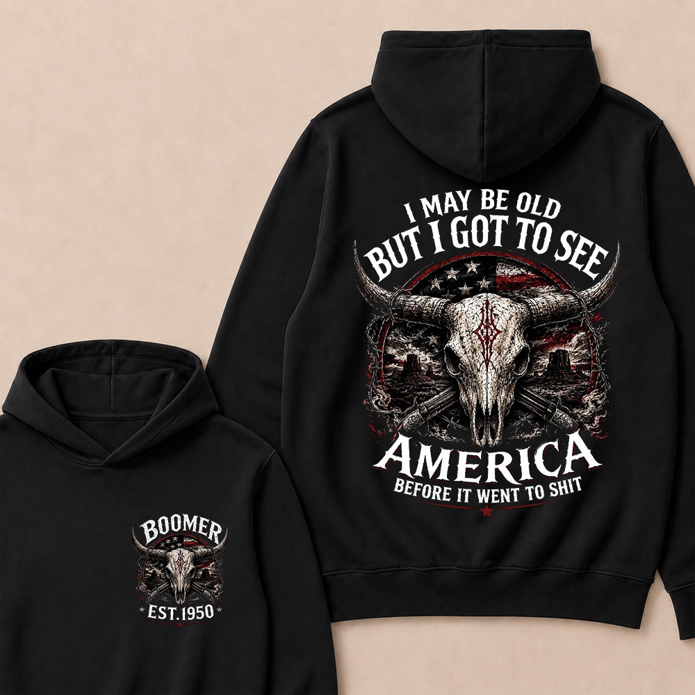 Custom Year "I MAY BE OLD BUT I GOT TO SEE AMERICA" Full Collection Hoodie