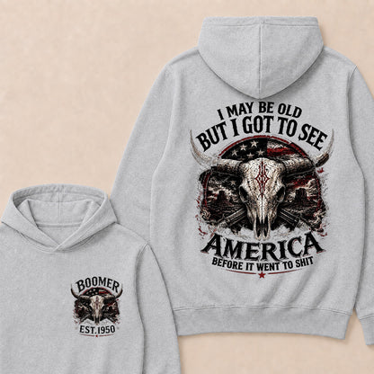 Custom Year "I MAY BE OLD BUT I GOT TO SEE AMERICA" Full Collection Hoodie