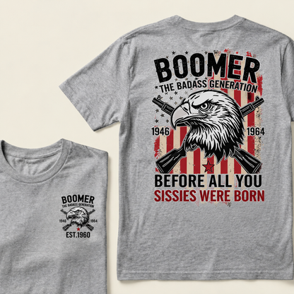 BOOMER The Badass Generation | Eagle, Rifle, and Truth Cool T-shirt