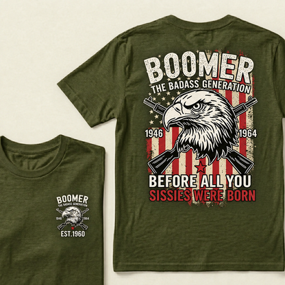 BOOMER The Badass Generation | Eagle, Rifle, and Truth Cool T-shirt