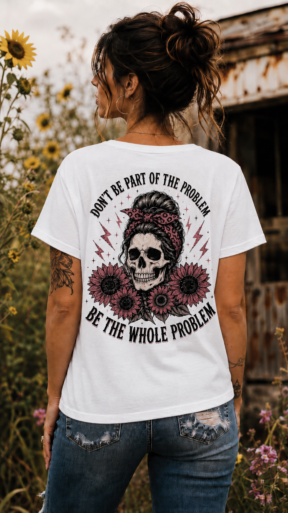 Don’T Be Part Of The Problem Be The Whole Problem V-Neck Tee